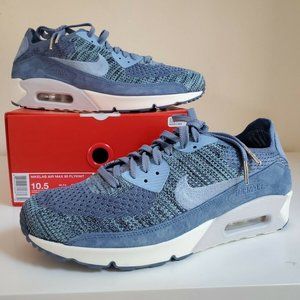 NIKE Air Max 90 Flyknit - Ocean Fog Work Blue10.5